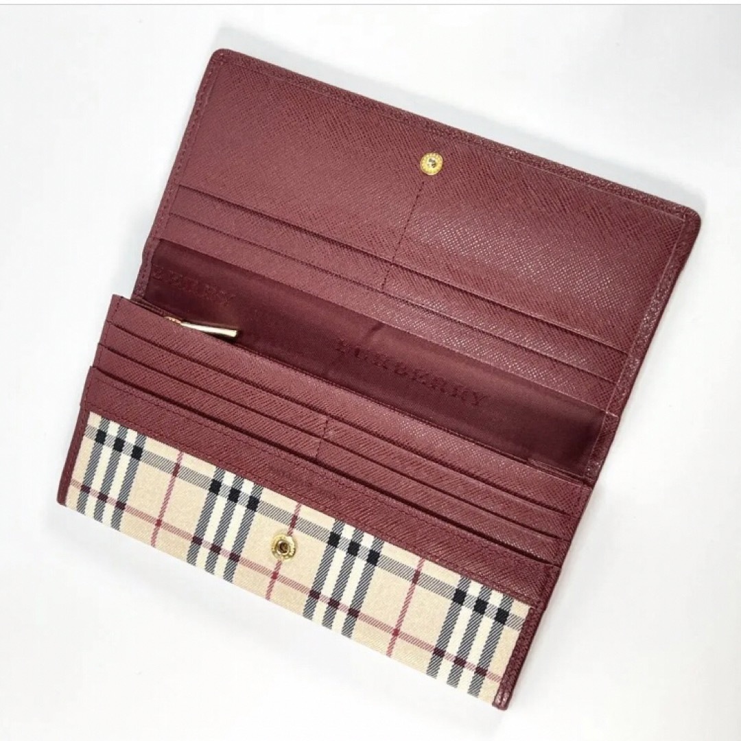 BURBERRY - 未使用品 BURBERRY バーバリー 二つ折り 長財布 ノバ
