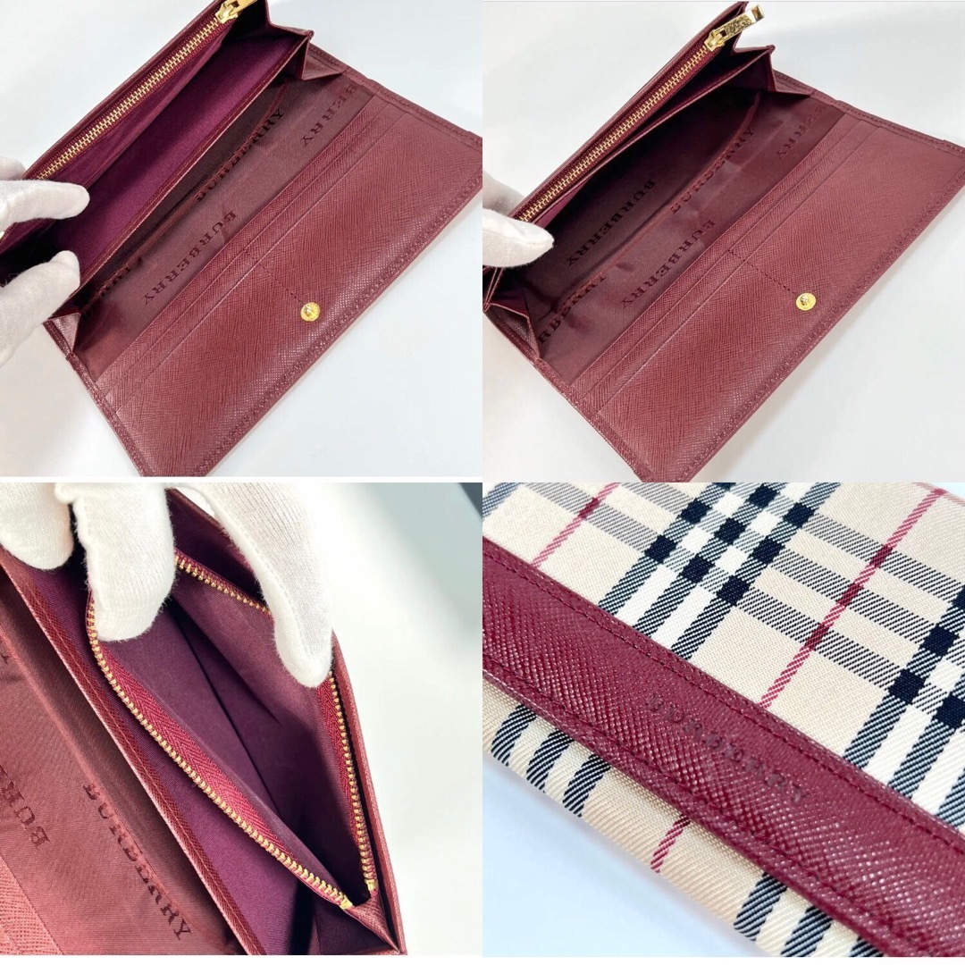 BURBERRY - 未使用品 BURBERRY バーバリー 二つ折り 長財布 ノバ