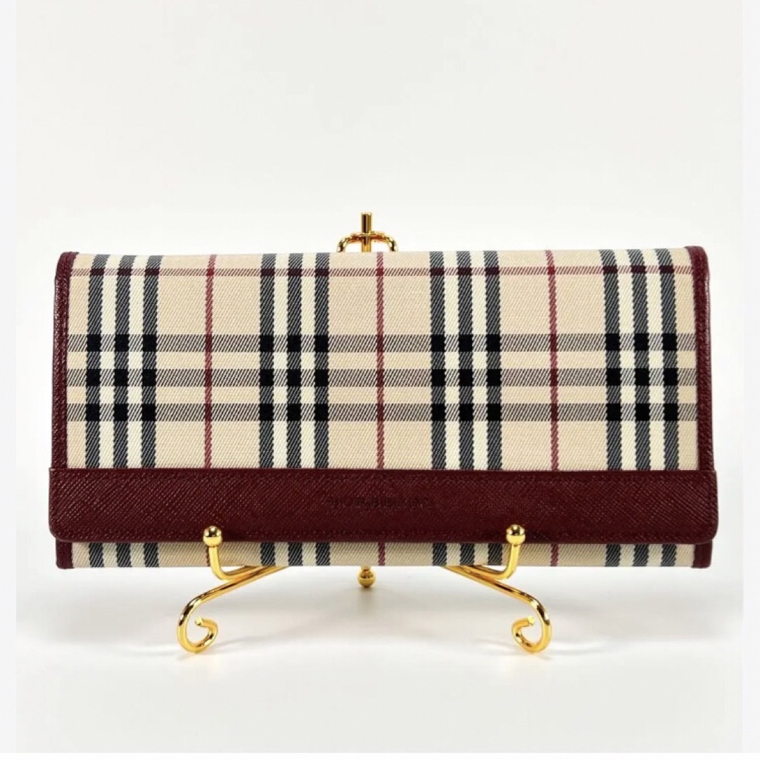 BURBERRY - 未使用品 BURBERRY バーバリー 二つ折り 長財布 ノバ