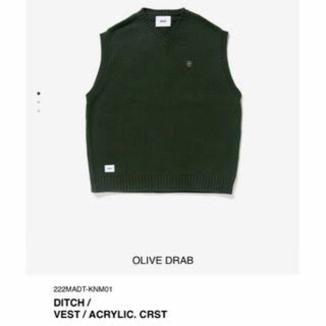 wtaps w)taps ダブルタップス DITCH VEST OLIVE L-