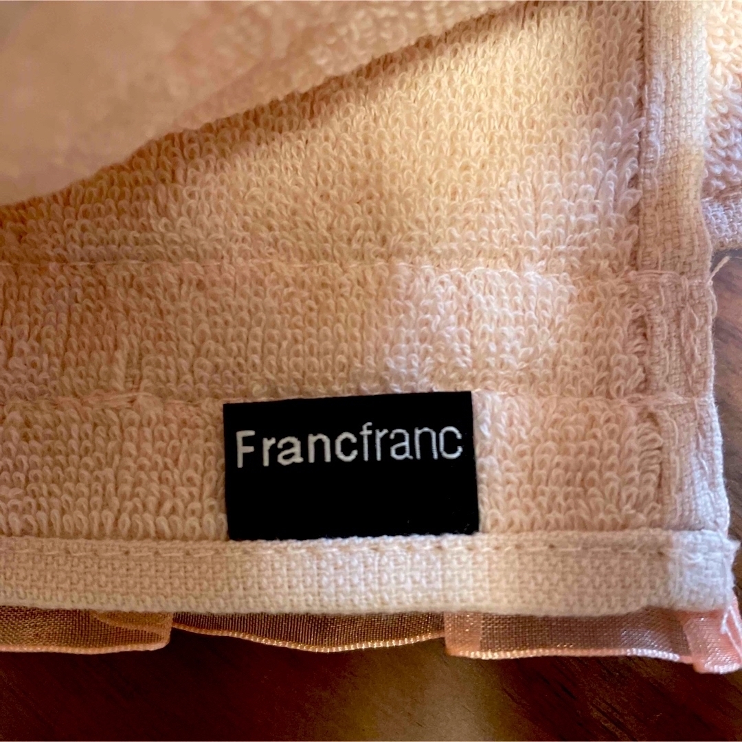 Francfranc(フランフラン)の新品⭐︎Francfranc⭐︎タオルハンカチ3枚セット／レース付き レディースのファッション小物(ハンカチ)の商品写真