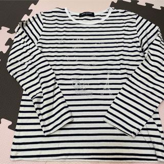 ポンポネット(pom ponette)のポンポネットジュニア　ボーダー長袖ティシャツロンティ150cm(Tシャツ/カットソー)