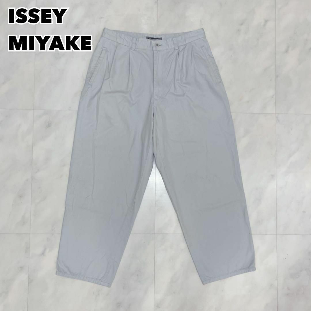 80s ISSEY MIYAKE イッセイミヤケ 2タックワイドテーパードパンツ