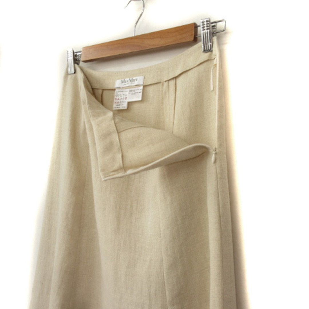MaxMara マックスマーラ 白タグ リネン スカート 32-