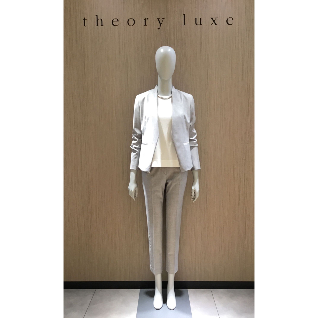 Theory luxe - theory luxe Executive テーパードパンツ ライトグレー