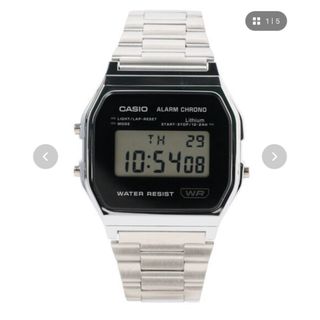 カシオ(CASIO)のCASIO デジタル時計　シルバー(腕時計(デジタル))