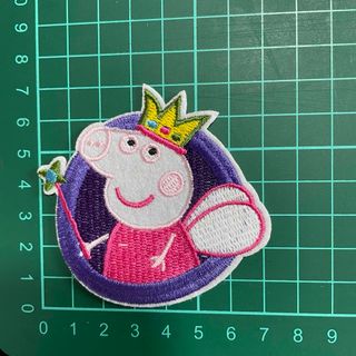 ペッパピッグ　刺繍アイロンワッペン(各種パーツ)