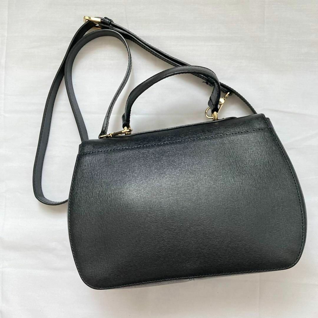 ✨極美品✨2way FURLA フルラ ショルダーバッグ レザー ブラック