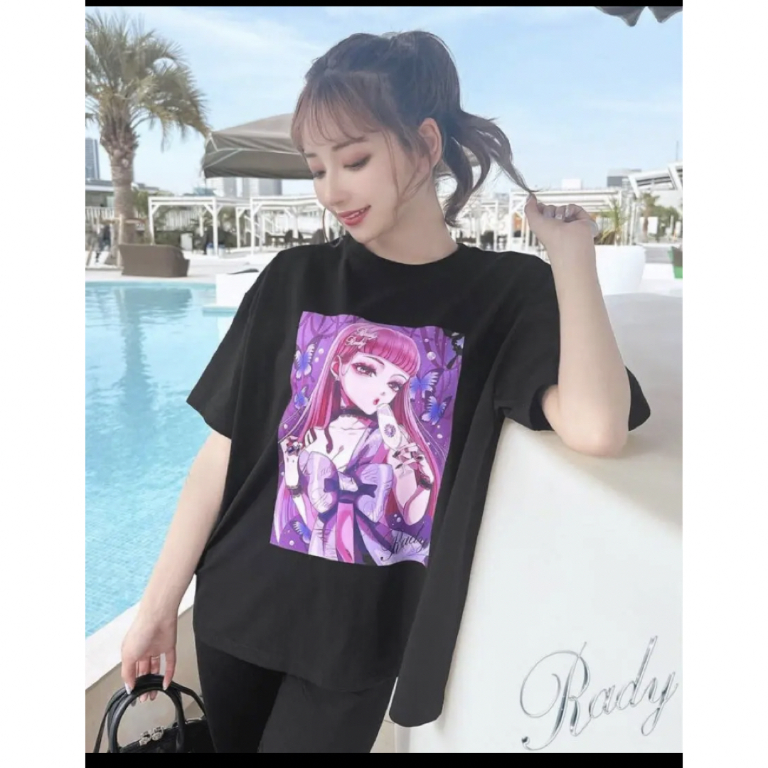 Rady(レディー)のRady  ノベルティ かわいこちゃんTシャツ フリーサイズ  新品タグ付き レディースのトップス(Tシャツ(半袖/袖なし))の商品写真