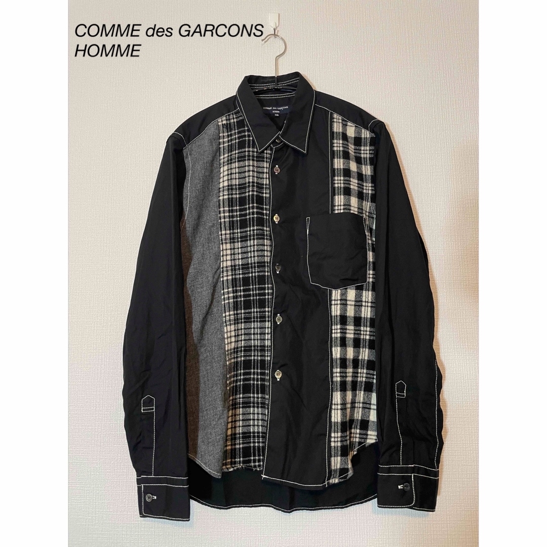 COMME des GARCONS HOMME パッチワークシャツ