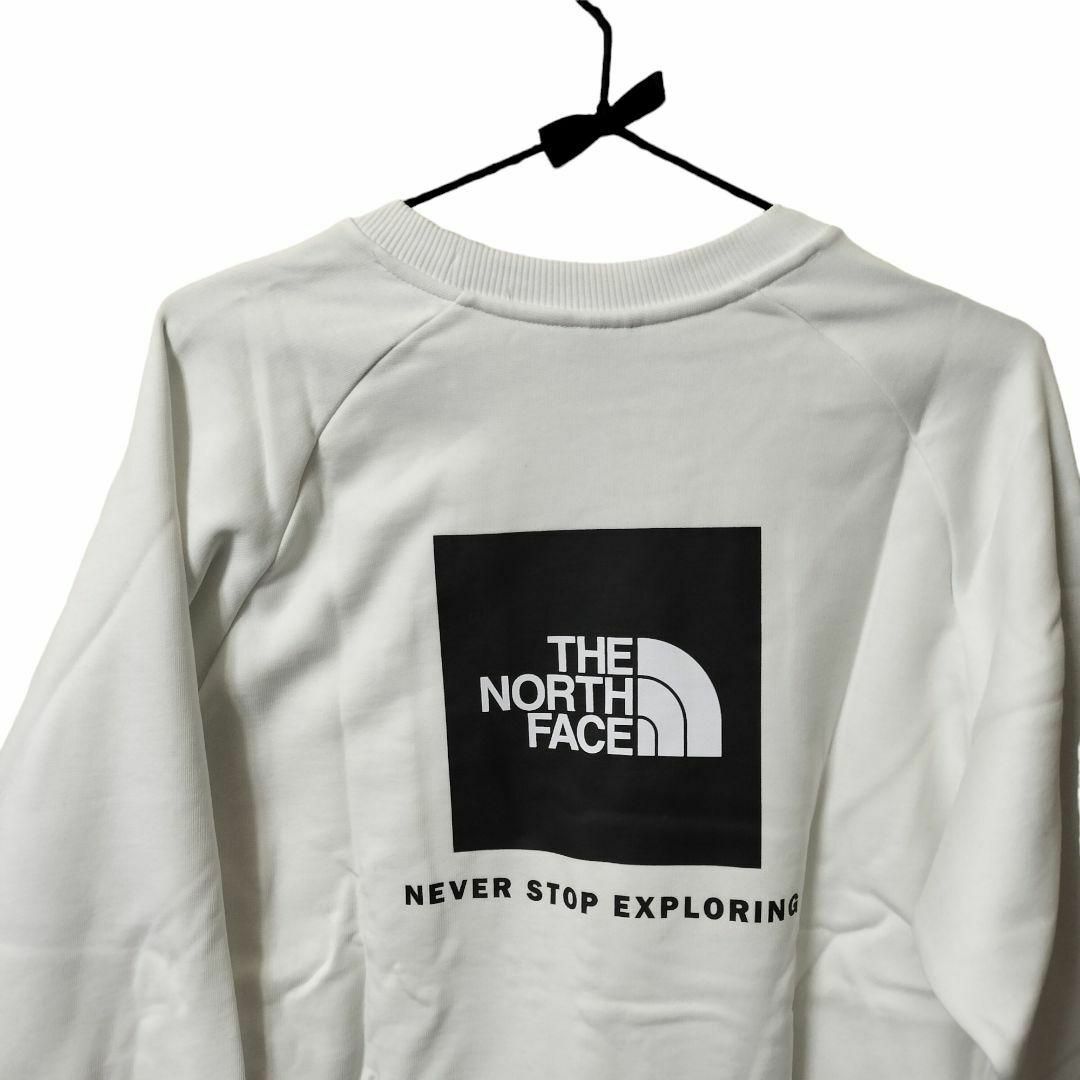 新品】THE NORTH FACE RAGLAN RED BOX メンズM 白 - スウェット