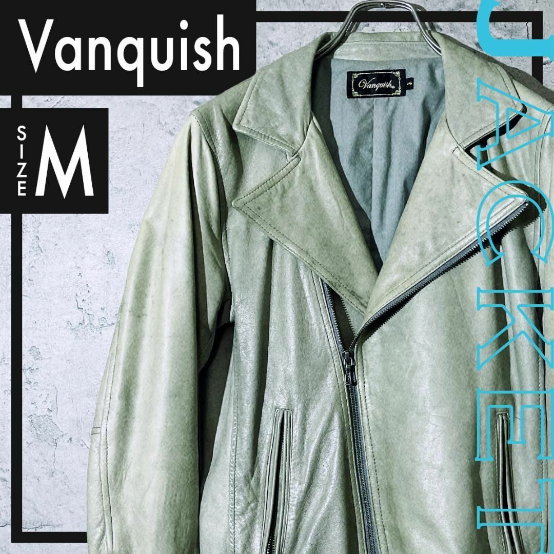 VANQUISH - VANQUISH ヴァンキッシュ ライダースジャケット 羊革