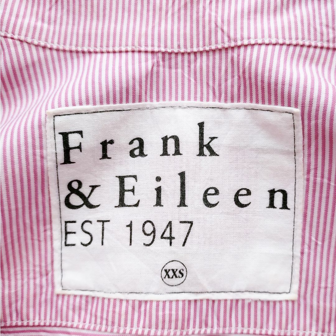 Frank&Eileen(フランクアンドアイリーン)のフランク&アイリーン Frank&Eileen シャツ 長袖 ピンク ボーダー レディースのトップス(シャツ/ブラウス(長袖/七分))の商品写真