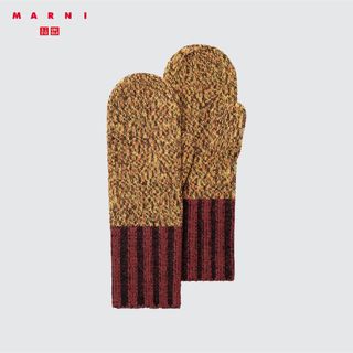 マルニ(Marni)のsale!新品タグ付☆UNIQLO MARUNI☆ミックスカラーミトングローブ(手袋)