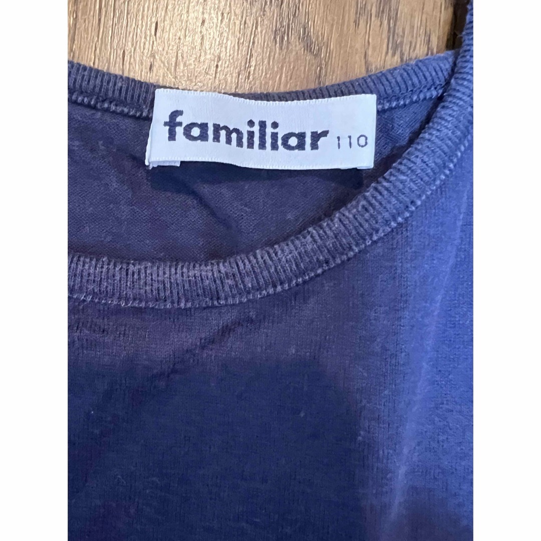 familiar(ファミリア)のファミリア♡ ファミリアチェック　ポシェットTシャツ110cm キッズ/ベビー/マタニティのキッズ服女の子用(90cm~)(Tシャツ/カットソー)の商品写真