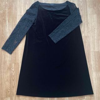 BARNEYS NEW YORK(ひざ丈ワンピース ・ ブラック/黒色系)の BARNEYS NEW YORK(ひざ丈ワンピース ・ ブラック/黒色系)の
