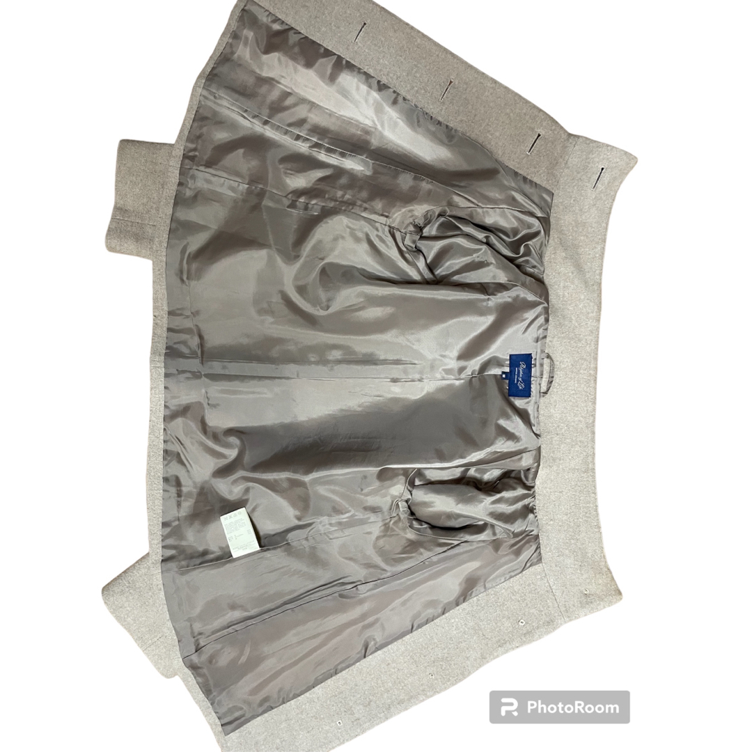 UNITED ARROWS(ユナイテッドアローズ)のユナイテッドアローズ　Aラインコート　ウール　ベージュ　ラグランスリーブ　日本製 レディースのジャケット/アウター(その他)の商品写真