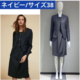 ☆極美品☆ 現行　セオリー　スーツジャケット\u0026ベスト　グレー　サイズ38