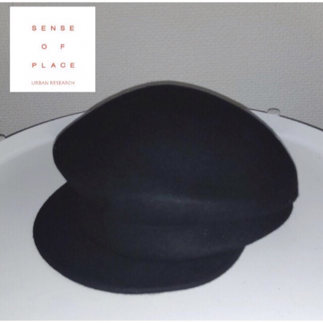 SENSE OF PLACE by URBAN RESEARCH(センスオブプレイスバイアーバンリサーチ)の美品　センスオブプレイス　キャスケット　ウール レディースの帽子(キャスケット)の商品写真