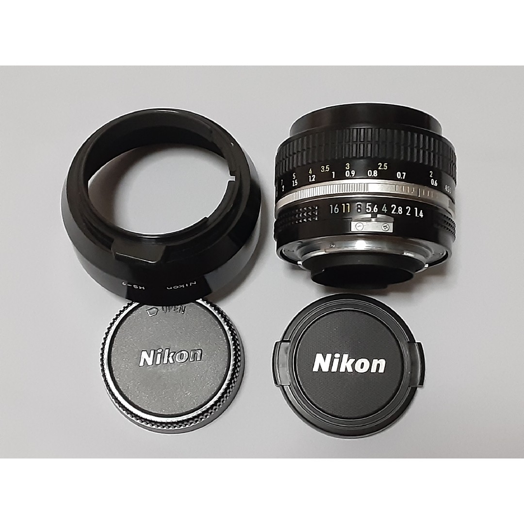 Nikon - ニコン Ai-S 50mm F1.4 フード付の通販 by N|ニコンならラクマ