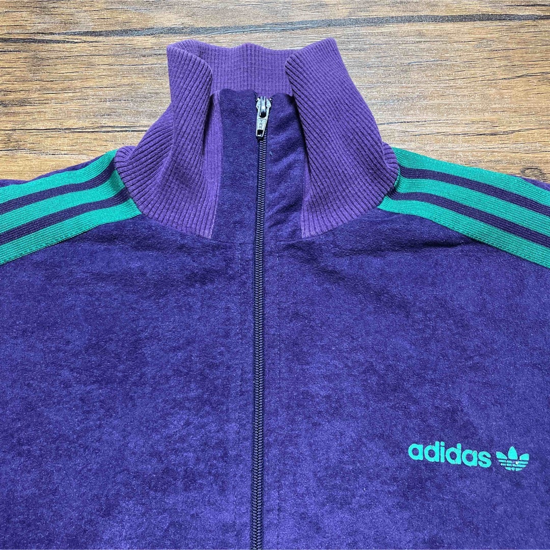 80s〜90s『adidas』アディダス　トラックジャケット　ベロア　ユーロ 1