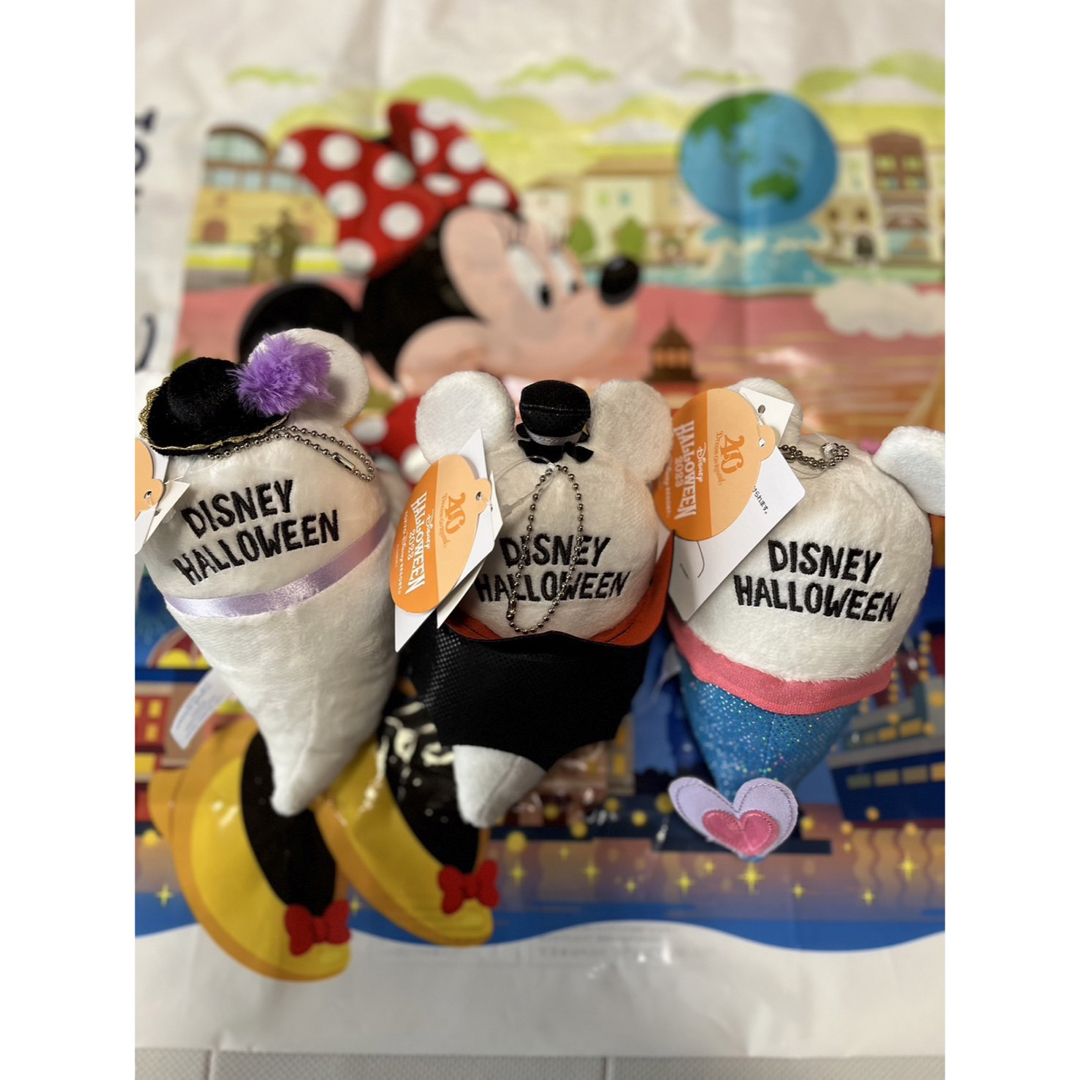 【タグ付き】ハロウィン♡おばけちゃん♡ぬいぐるみ 肩のせ♡くっつき♡3点セット ディズニー おばけショルダーバッグセット くっつきぬいぐるみ