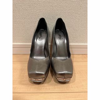 イヴサンローラン(Yves Saint Laurent)の【1点もの】Saint Laurent ヴィンテージミラーヒール 24.5cm(ハイヒール/パンプス)