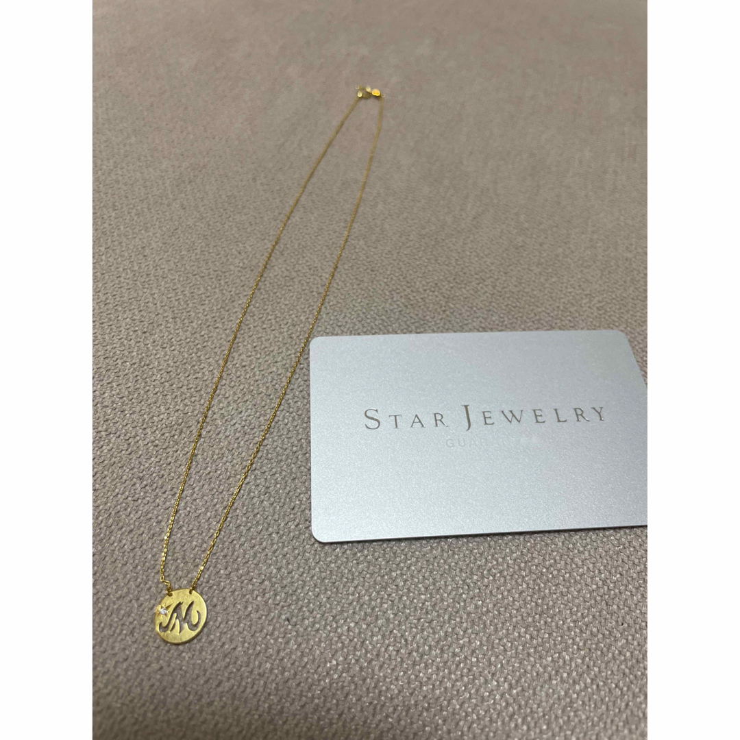 STAR JEWELRY スタージュエリー K18 ダイヤ　イニシャルネックレス