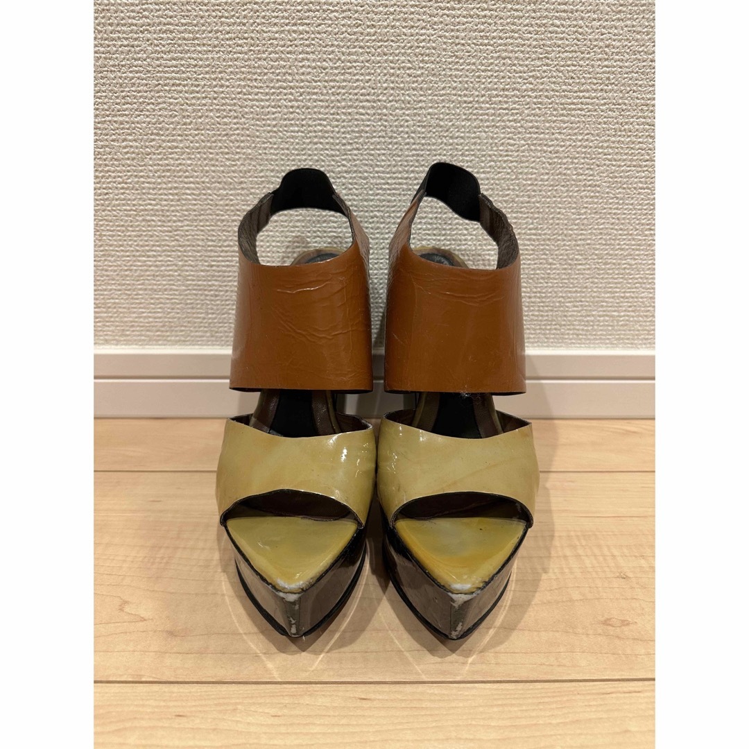 Marni MARNI マルチカラーウェッジサンダルの通販 by Marika's shop｜マルニならラクマ