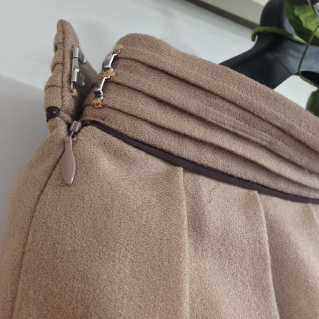 ASTORIA ODIER(アストリアオディール)のブラウン系＊裾シフォンのふんわりスカート レディースのスカート(ミニスカート)の商品写真