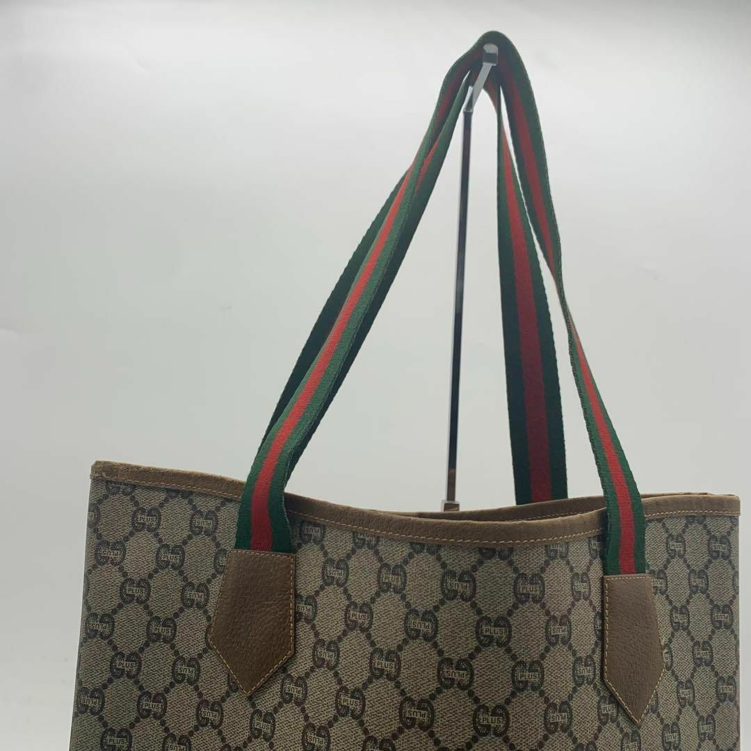 Gucci - オールドグッチ トートバッグ シェリーライン PVC 肩掛け GG柄