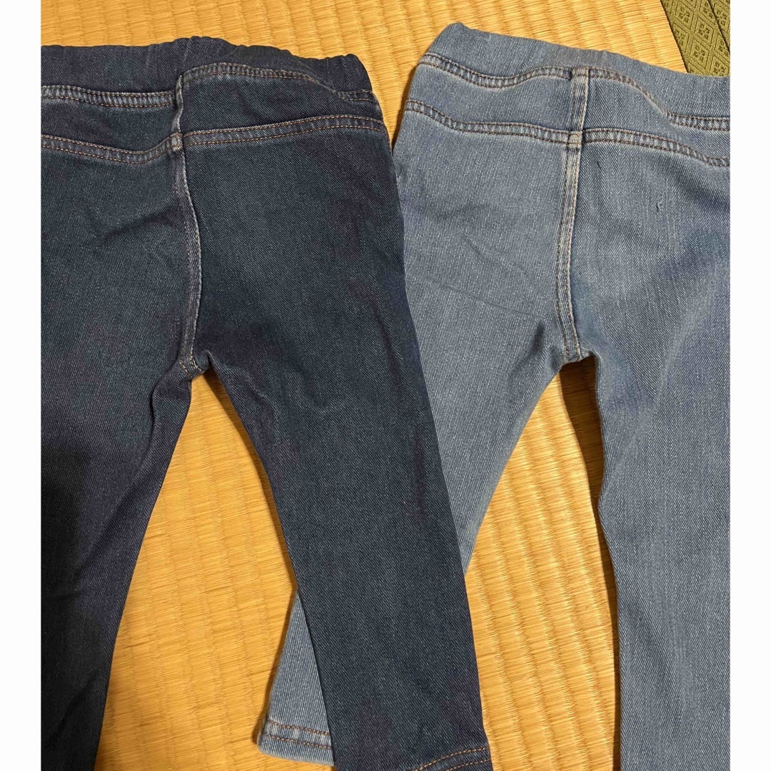 MUJI (無印良品)(ムジルシリョウヒン)の無印良品　デニムレギンス　80  2枚セット キッズ/ベビー/マタニティのベビー服(~85cm)(パンツ)の商品写真