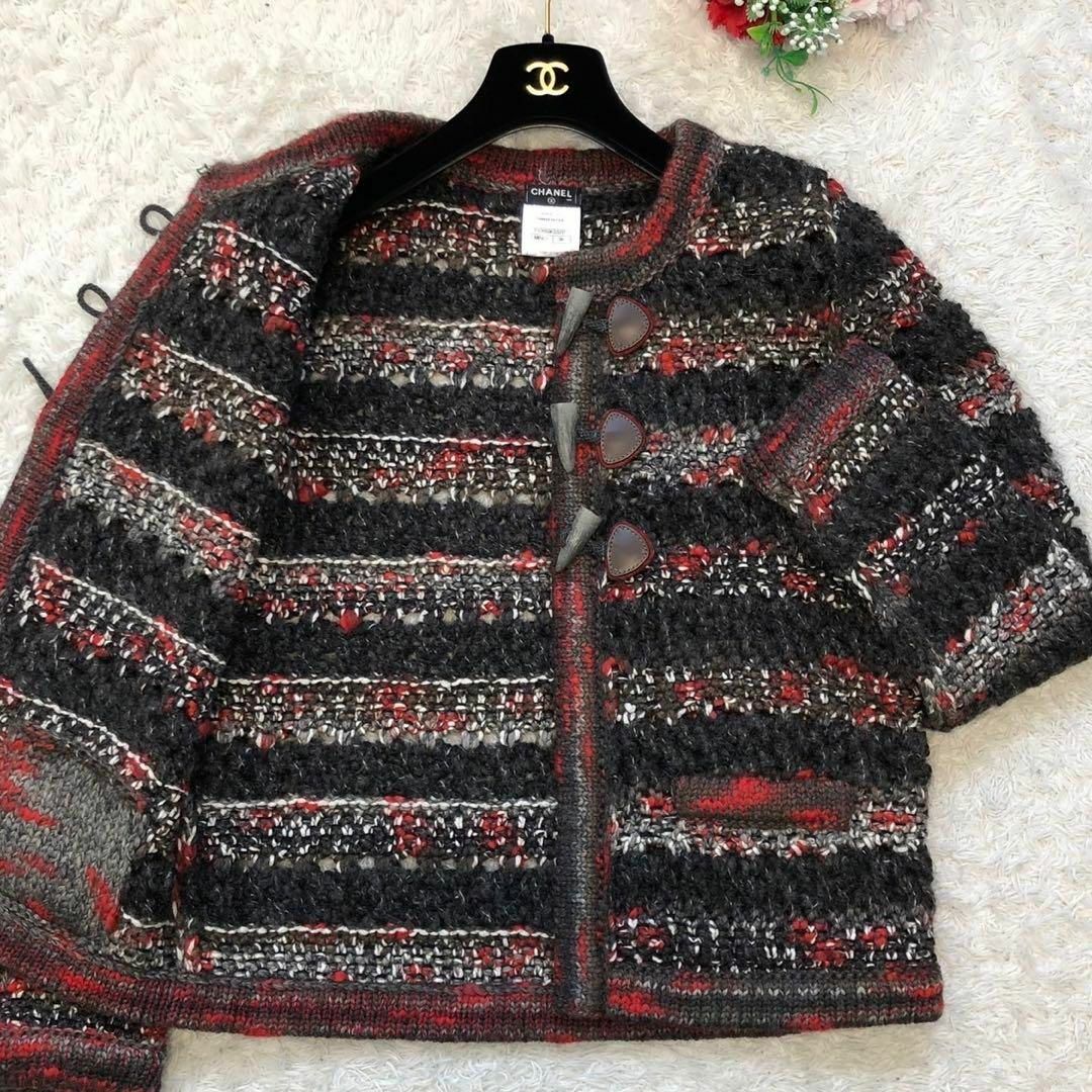 CHANEL シャネル ツイード ジャケット 38 ココ P42 カシミヤ混