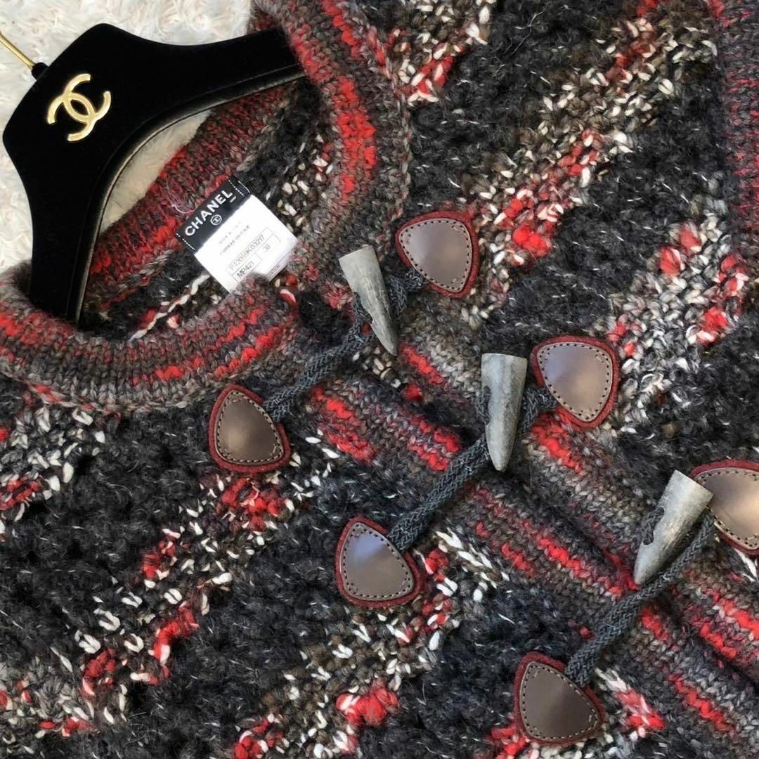 CHANEL シャネル ツイード ジャケット 38 ココ P42 カシミヤ混