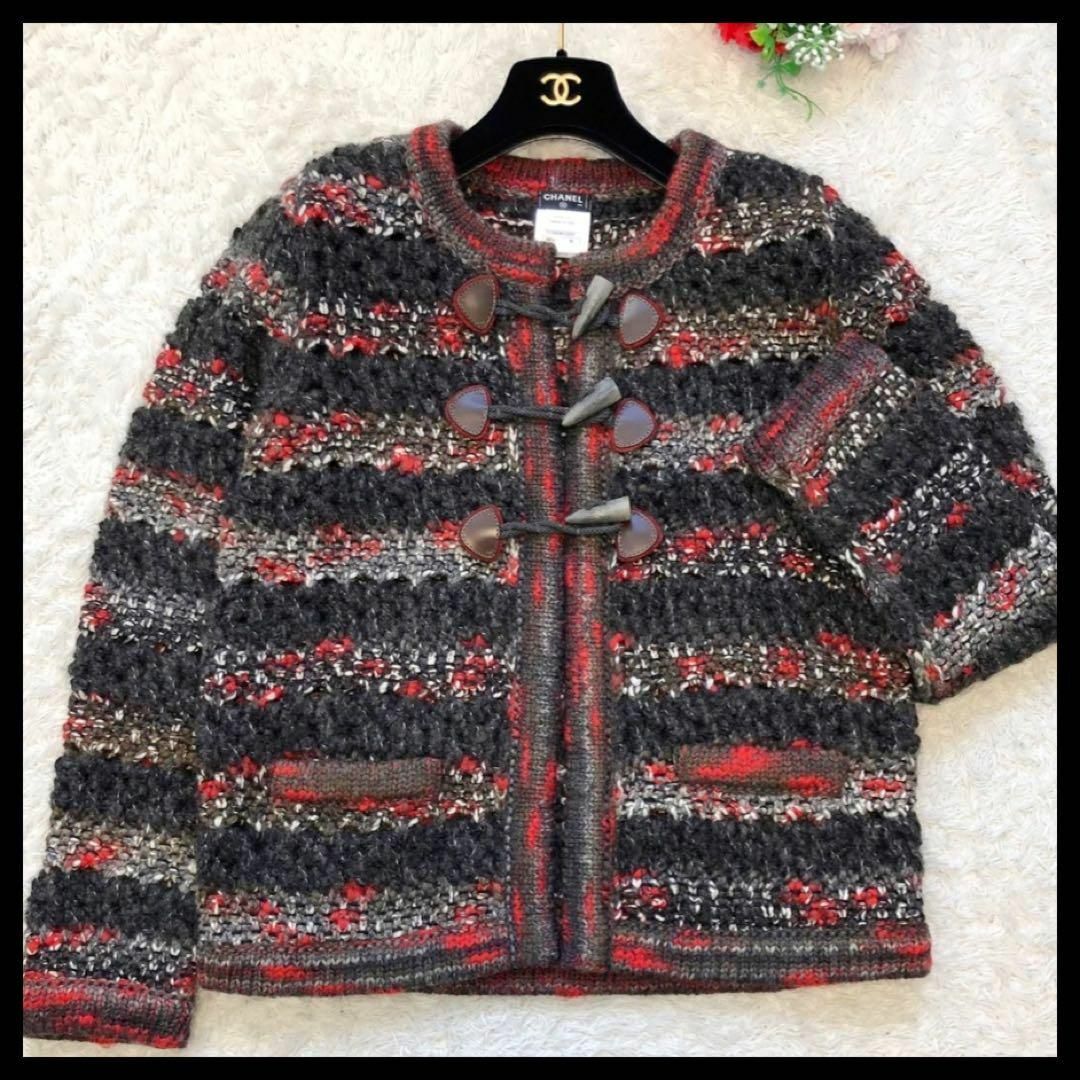 CHANEL シャネル ツイード ジャケット 38 ココ P42 カシミヤ混