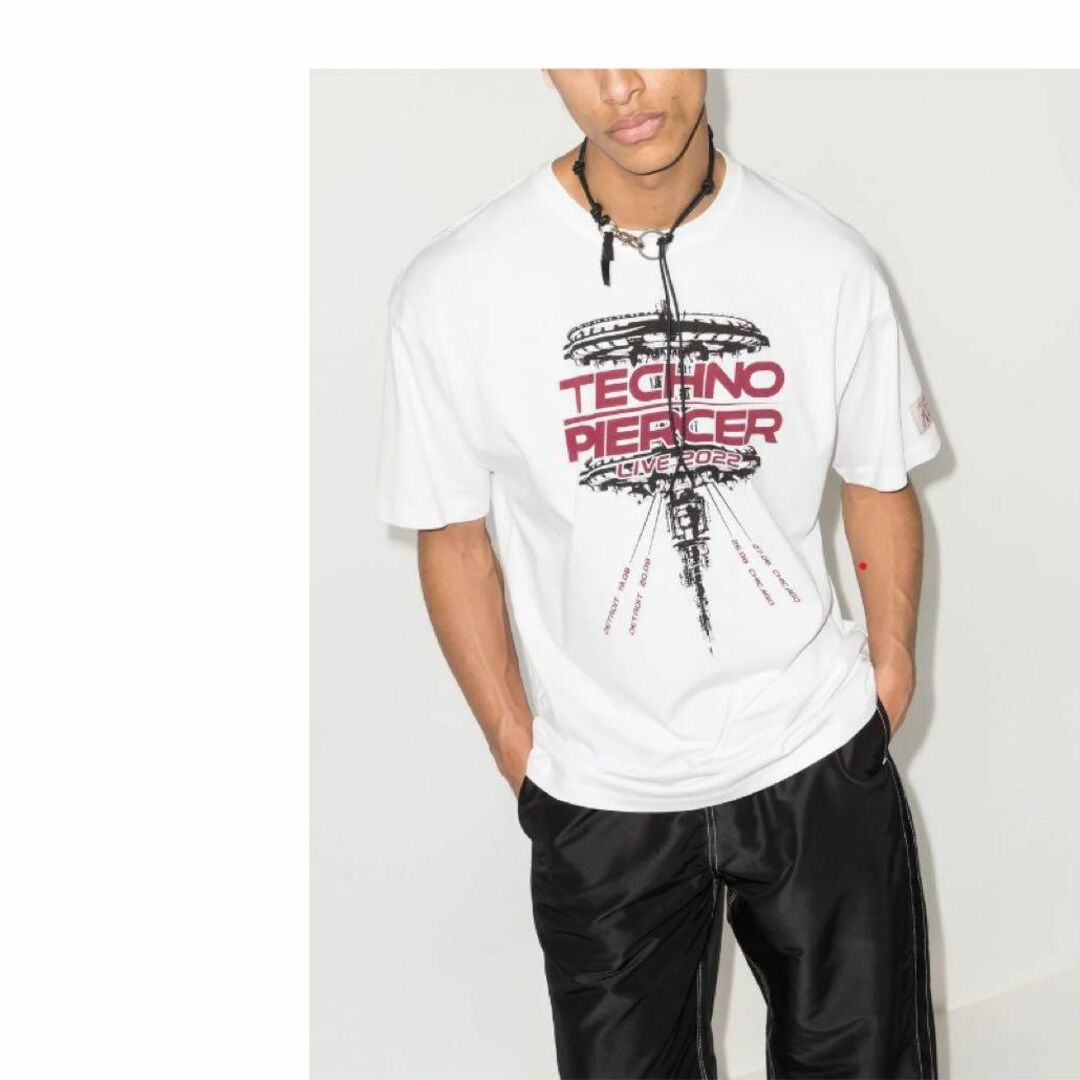 RAF SIMONS - ラフシモンズ Techno Piercer オーバーサイズ Tシャツの