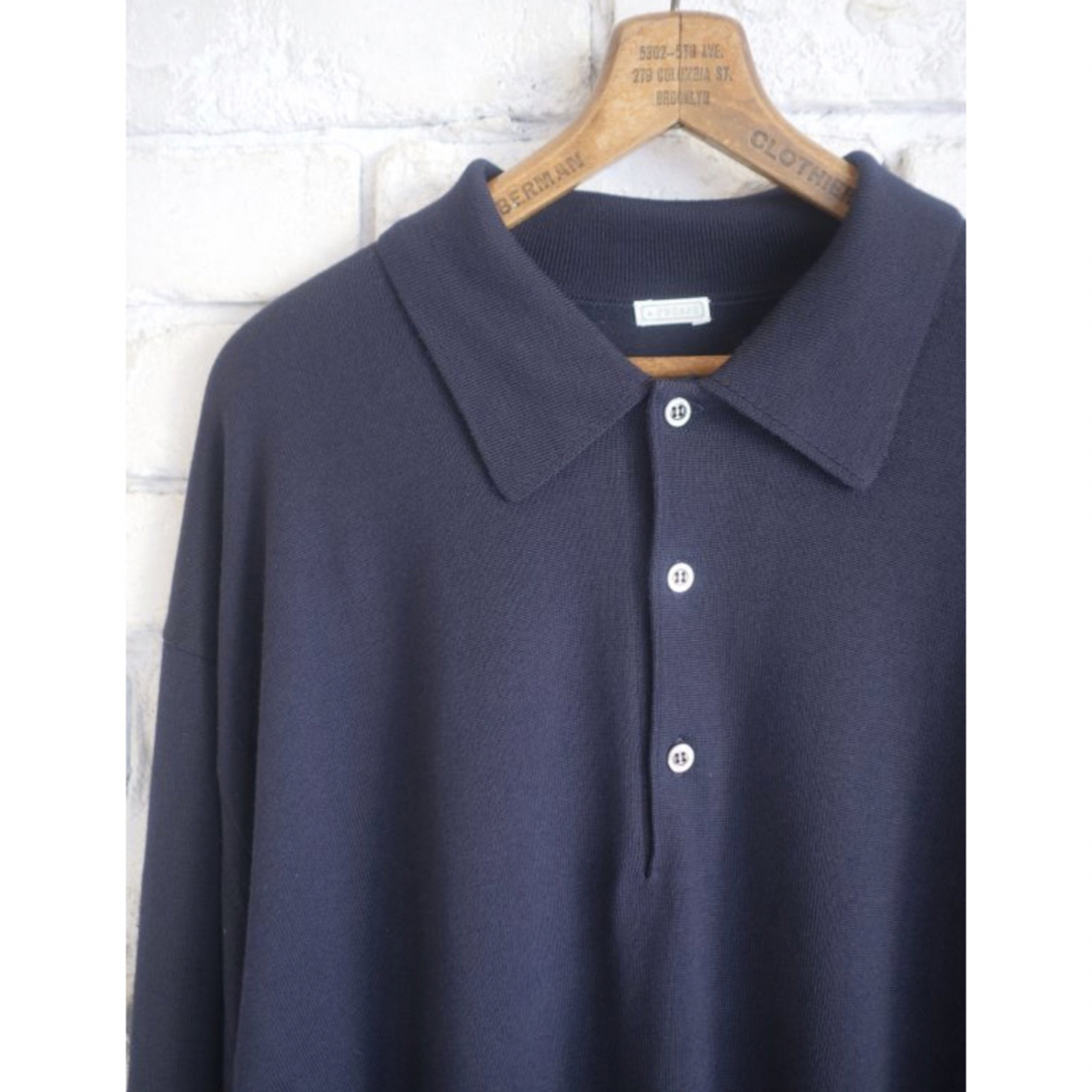 a.presse L/S Knit Polo Shirt 22AW 3