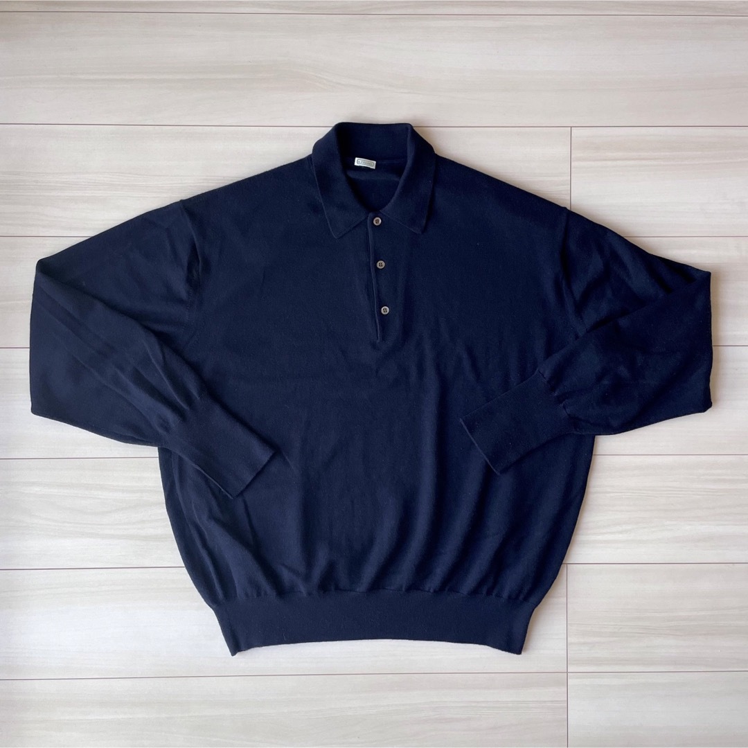 a.presse L/S Knit Polo Shirt 22AW