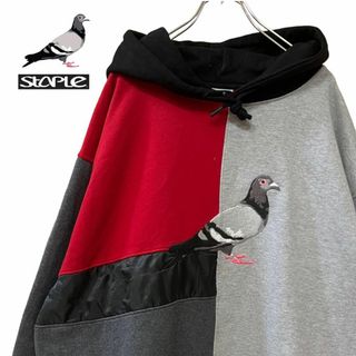 M225 STAPLE 鳩　パーカー　ビックシルエット　裏起毛　3XL