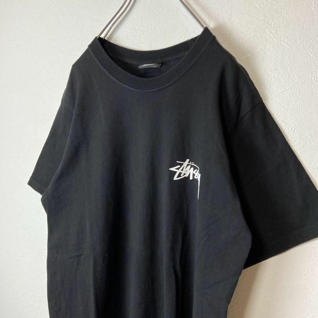 STUSSY - 【背面バックプリントロゴ◎】stussyピースデザイン古着