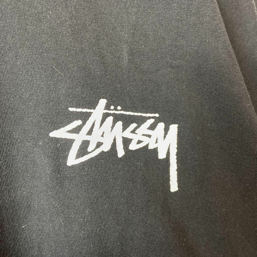 STUSSY - 【背面バックプリントロゴ◎】stussyピースデザイン古着