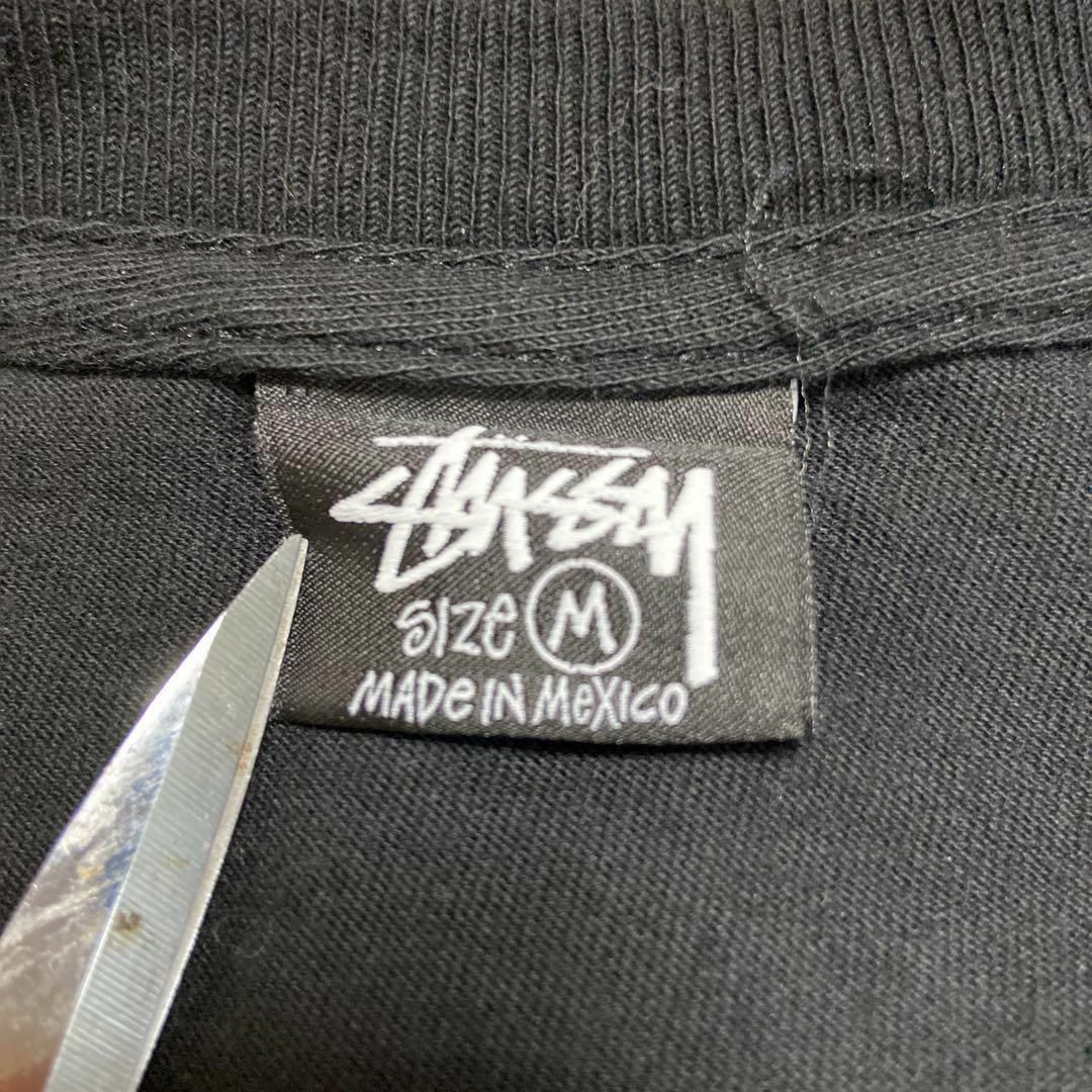STUSSY - 【背面バックプリントロゴ◎】stussyピースデザイン古着