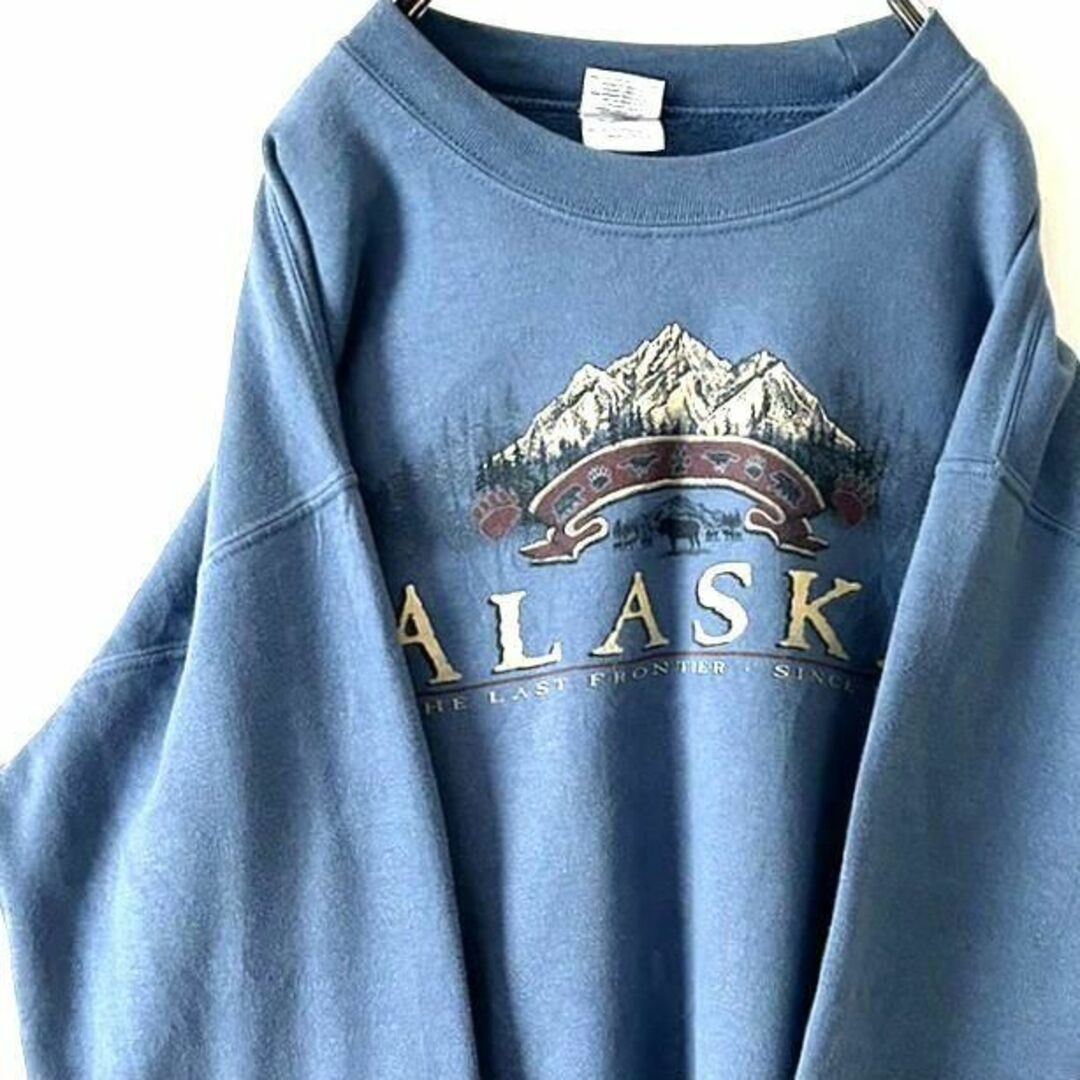 ギルダン アラスカ ALASKA スウェット くすみブルー 青