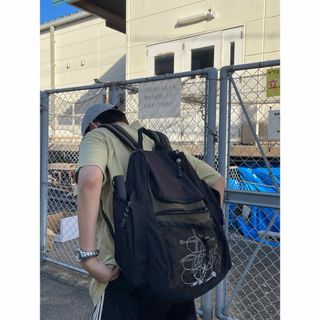 STUSSY - 90s 00s old stussy リュック バックパック カーキ ブラック