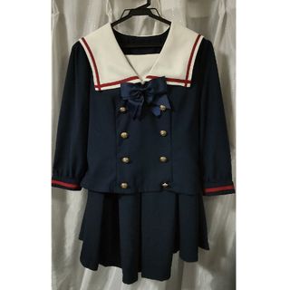 ボディライン(BODYLINE)のボディライン　ネイビー　セーラー服　プリーツ　スカート　制服　上下　セット(衣装)