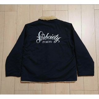 サブサエティ(Subciety)のL 新品 Subciety サブサエティ ボアジャケット ブルゾン ブラック(ブルゾン)