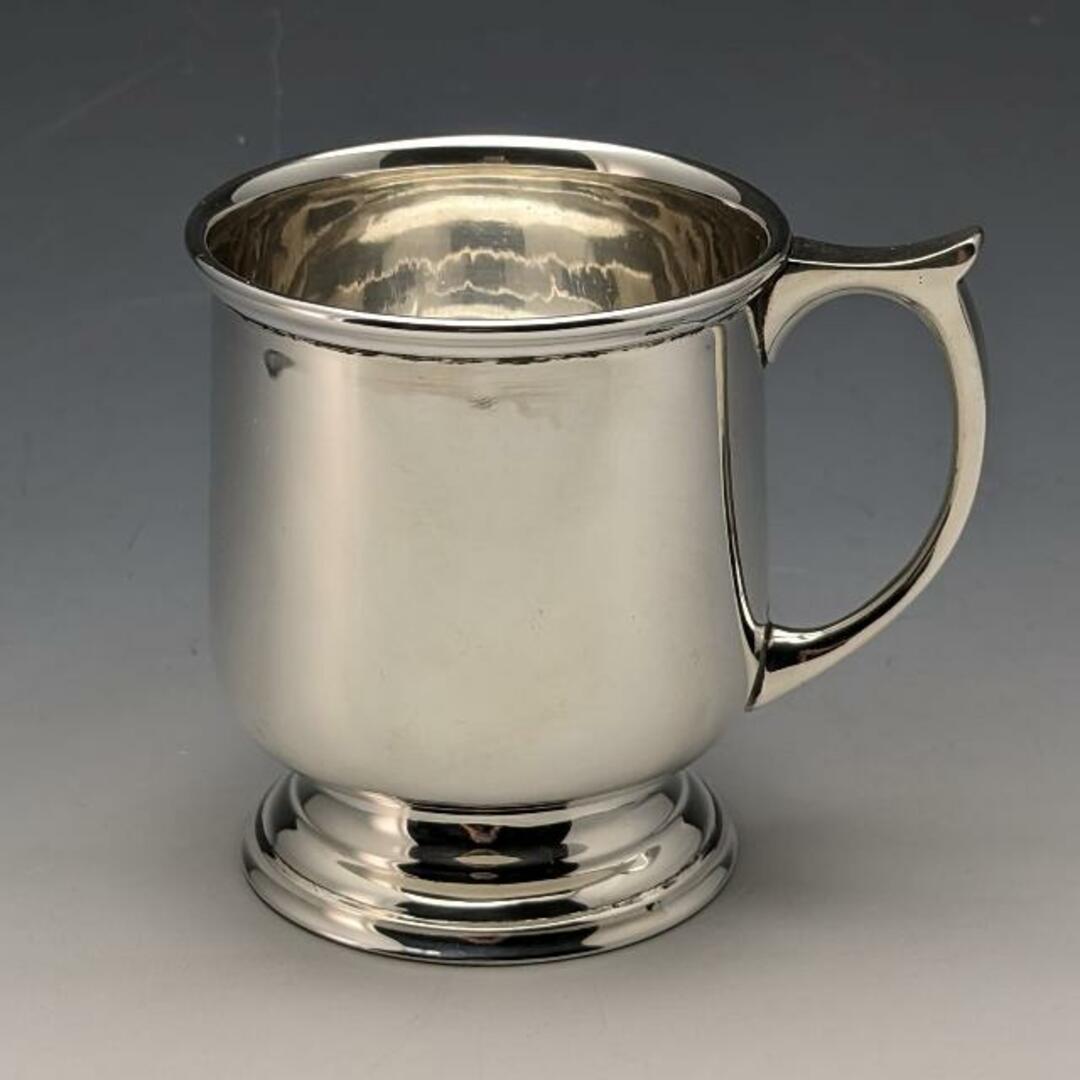 目立った傷や汚れのない美品機能1947年 英国ヴィンテージ 純銀製マグカップ 149g James Dixon & Sons
