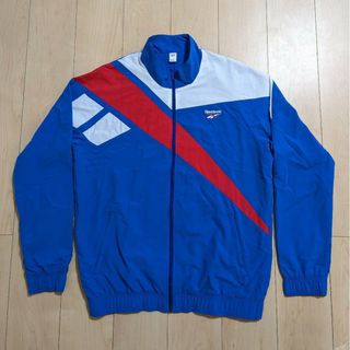 リーボック(Reebok)の3XL 良品 Reebok CLASSIC VECTOR TRACK TOP 青(ナイロンジャケット)