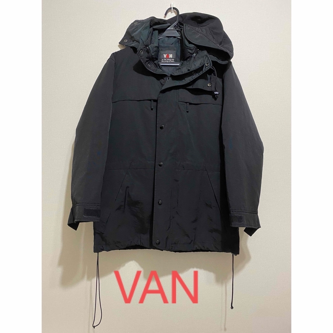 VAN Jacket(ヴァンヂャケット)のVAN／㉔マウンテンパーカー・ダウン（Ｍ）・３ウェイ／ブラック メンズのジャケット/アウター(マウンテンパーカー)の商品写真