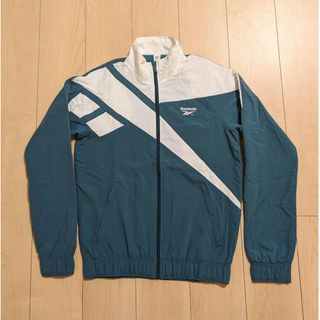 リーボック(Reebok)のS 良品 Reebok CLASSIC VECTOR TRACK TOP 青緑(ナイロンジャケット)